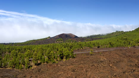 Drone-Lapse-hyper-Lapse-Del-Volcán-El-Teide-En-Tenerife