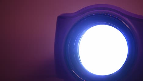 Close-Up-of-LED-Projector-Bright-Light