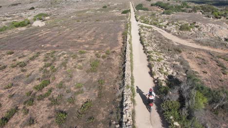 Aerial-drone-video-from-northern-Malta-near-the-Ghajn-Znuber-Tower