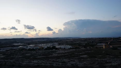 180&#39;-Zeitraffervideo-Von-Malta,-Naxar-Und-Umgebung-Bei-Sonnenuntergang