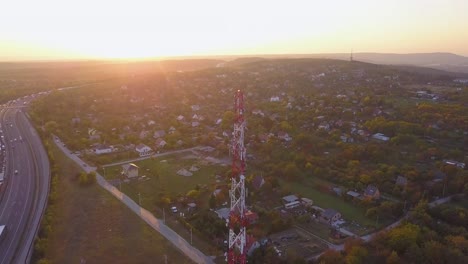 Rising-up-by-a-telecommunication-tower-in-Hungary