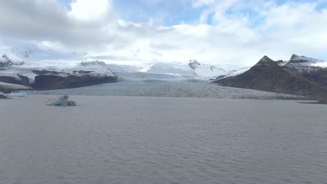 Wide-Aerial-Shot-of-a-Glacial-Lagoon