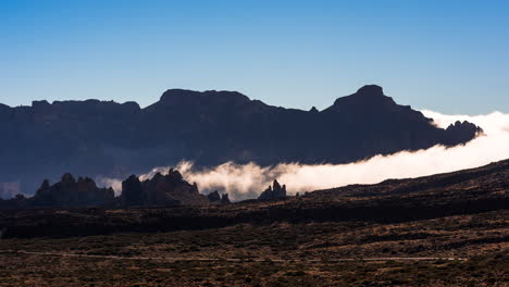 Teide-volcano-surroundings-and-landscape-views-in-Tenerife,-Canary-Islands