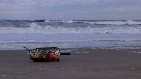 A-buoy-marker-from-a-commercial-crab-pot-washed-ashore-in-the-Outer-Banks