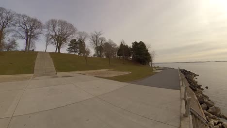 Waterfront-Walk-in-the-Park-day-time,---gimbal