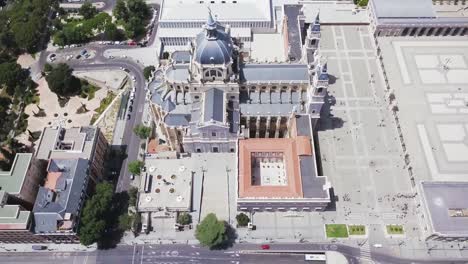 High-aerial-perspective-of-the-"Palacio-Real-de-Madrid
