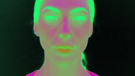 Tempting-Woman-Blinking-Her-Eyes-In-IR-Infrared-Camera-Slow-Motion