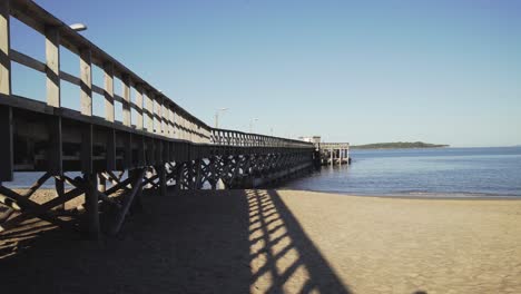 Beach-boardwalk-dock.-Punta-del-Este,-Uruguay