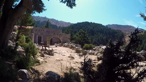 Eine-Alte-Kirche-In-Paleo-Pili,-Einer-Historischen-Stätte-Auf-Der-Insel-Kos-In-Griechenland