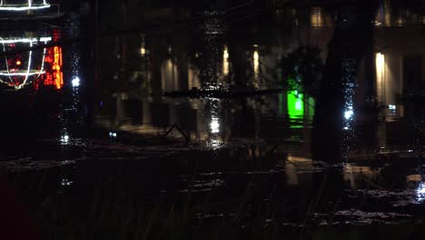 Light-Reflection-in-a-Puddle-by-Night