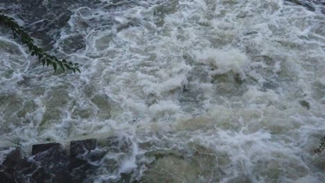 Slow-Motion-Fast-Water-Stream,-river-stream