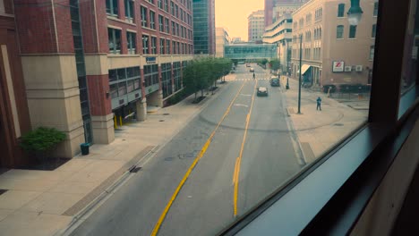 View-from-Grand-Rapids-skyway-of-an-empty-street