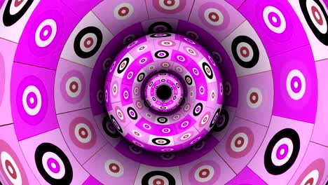 Kreise-Muster-Rose-Bewegungshintergrund