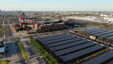 Erneuerbare,-Saubere,-Grüne-Solarenergie-Liefert-Strom-Im-Philadelphia-Phillies-Citizens-Bank-Park