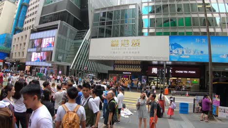 Hong-Kong-En-El-Distrito-Central-Durante-Todo-El-Día