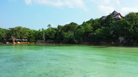 Thailand---Emerald-crystal-clear-sea-and-preserved-tropical-forest-with-the-luxury-house