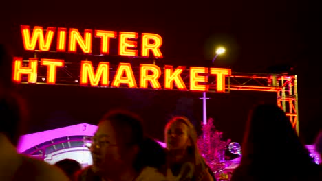 Mercado-De-La-Reina-Victoria-Durante-La-Noche-De-Invierno