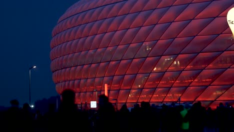 Illuminated-arena-of-german-football-club-FC-Bayern-München