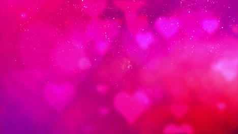 Fröhliches-Valentinstag-Dekorationsthema-Mit-Defokussiertem-Schwebenden-Herzpartikel-Bewegungsanimationshintergrund