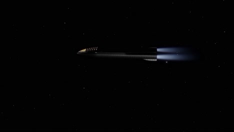 Nave-Espacial-X-Volando-En-El-Espacio-Exterior,-Esta-Es-Una-Simulación-Por-Computadora