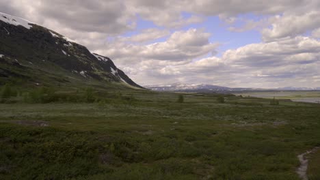 A-lonely-male-hiker-is-walking-on-his-own-in-scenic-nordic-terrain