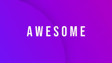 Awesome-word-animation-motion-text-on-violet
