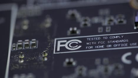 A-circuit-board-tested-by-the-FCC---macro-shot