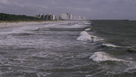 Myrtle-Beach-coastline-with-beach-and-hotels