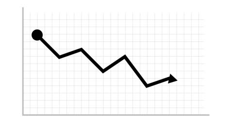 Black-Line-Graph-with-Arrow-Showing-Losses-2D-Animation