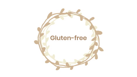 Glutenfreie-Werbeanimation-Mit-Rotierenden-Blättern