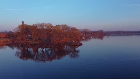aerial-peaceful-sunrise-over-a-lake