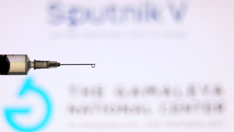 Closeup-of-Syringe-Injection-full-of-vaccine-against-Sputnik-V-Gamaleya-Logo