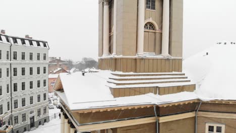 Kirche-Jesu-Lutherischer-Heiliger-Ort-Im-Winter-Riga-Lettland