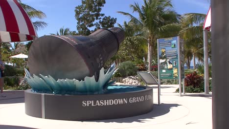 Splashdown-Exhibit-at-Cruise-Center-in-Grand-Turk,-Turks-and-Caicos-Islands