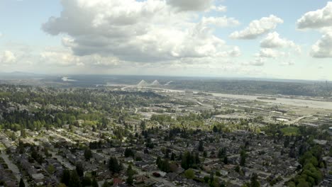 Coquitlam,-Port-Moody,-Barmett-Highway-and-Central-Coquitlam-BC-Tricities,-Tri-cities-Aerial-View