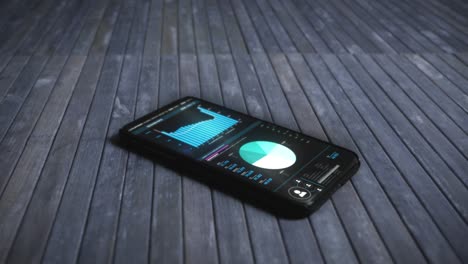 Moderne-Smartphone-Börsen-App-Auf-Dem-Bildschirm