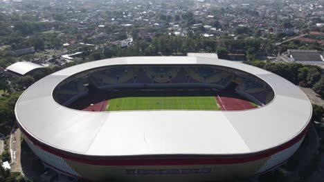 Aerial-view,-the-magnificent-landscape-of-the-Manahan-stadium