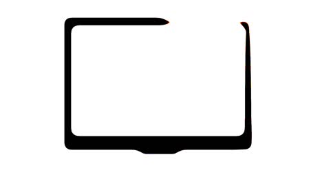 Self-drawing-animation-of-monitor,-computer-notebook-outline