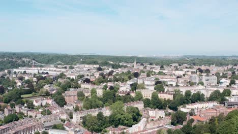 Low-drone-shot-over-Clifton-Bristol
