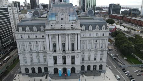 Aerial-shot-of-Kirchner-Cultural-Centre-in-Buenos-Aires-a-cultural-centre-for-tourists-and-visitor,Argentina
