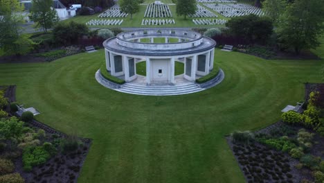 Aerial-shot-of-Brookwood-Cemetery---largest-cemetery-in-UK---War-Graves-Commission