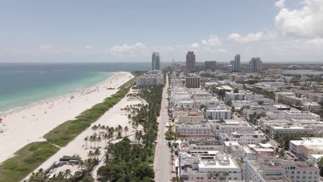South-Beach-Miami-aerial-flyover-of-deserted-Muscle-Beach-section