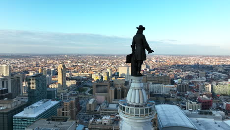 Estatua-De-William-Penn-En-El-Ayuntamiento-De-Philly