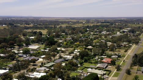 AERIAL-Small-Country-Township-of-Inverleigh,-Victoria-Australia