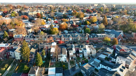 Urban-city-housing-aerial-establishing-shot