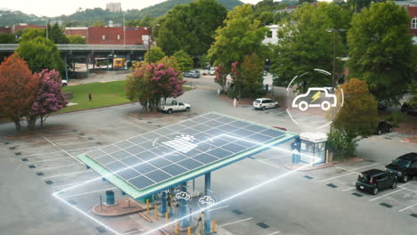 Solarstrom-Ladestation-Für-Öko-Autos
