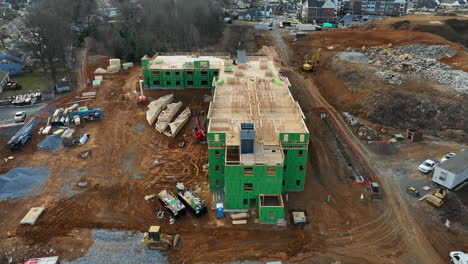 Aerial-view-of-new-building-construction-underway