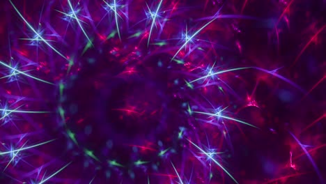 Colorful-trippy-psychedelic-motion-blur-loop---star-sparkles---seamless-looping-cosmic-kaleidoscope,-spiritual-techno-trance-background