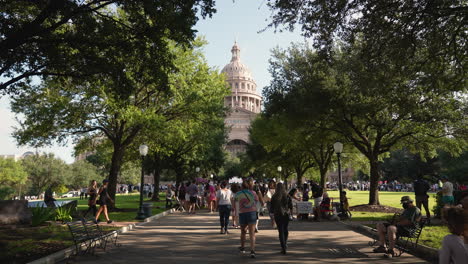 People-arrive-at-the-Texas-Capitol-grounds-during-the-Women's-March-Rally-to-peacefully-support-reproductive-rights-and-freedoms