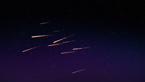 Sternschnuppen,-Meteore,-Die-Herabschießen,-Rahmen,-Meteorschauer,-Meteorschauermaske